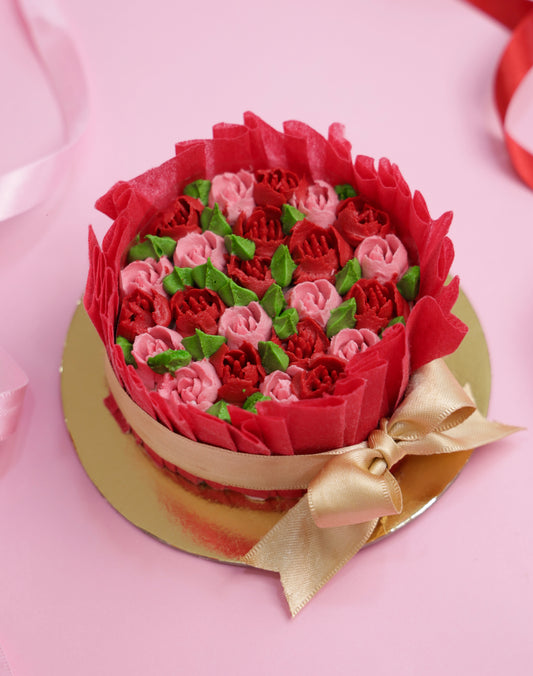 Mini Cake Bouquet (Red & Pink)