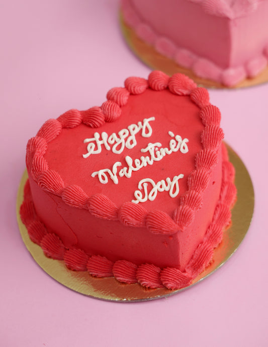 Mini Heart Cake (Red)