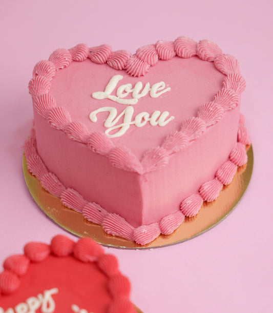 Mini Heart Cake (Pink)