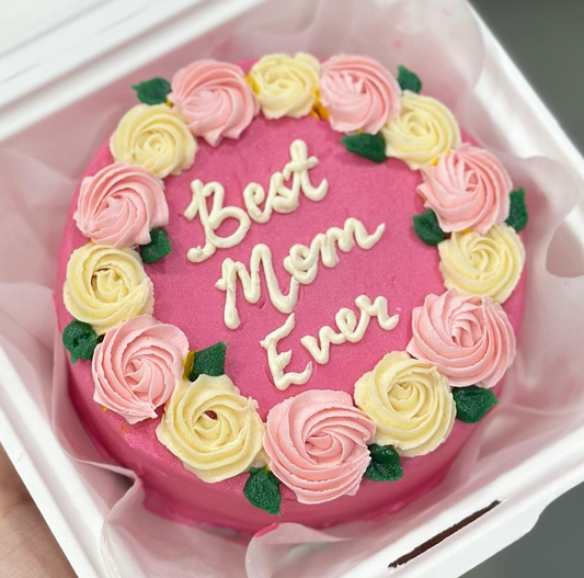 Mini Mother's Day Rosette Cake