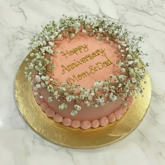 Baby's Breath Crown Cake