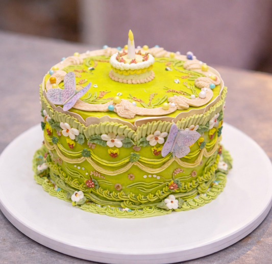 Butterfly Garden Cake