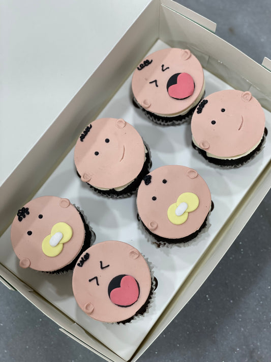 Baby Face Cupcakes (Box of 6)