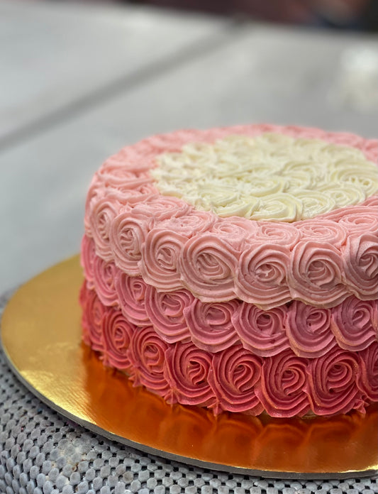 Ombré Rosette Cake