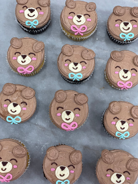 Teddy Cupcakes (Box of 6)