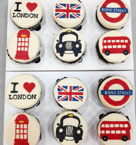 London Cupcakes (Box of 6)
