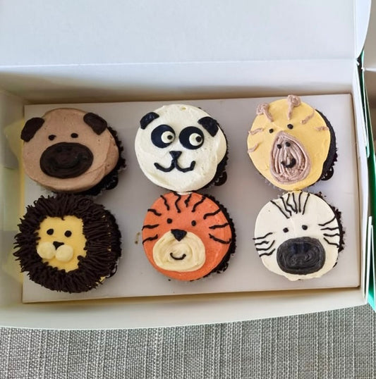 Animal Cupcakes (Box of 6)
