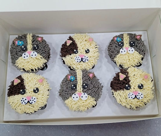 Cat Cupcakes (Box of 6)