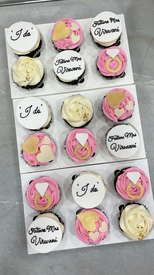 Bride-to-be Cupcakes (Box of 6)