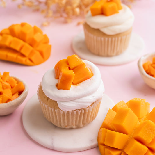 Mango & Cream Cupcakes