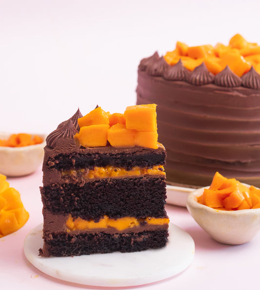 Mango & Belgian Chocolate Cake