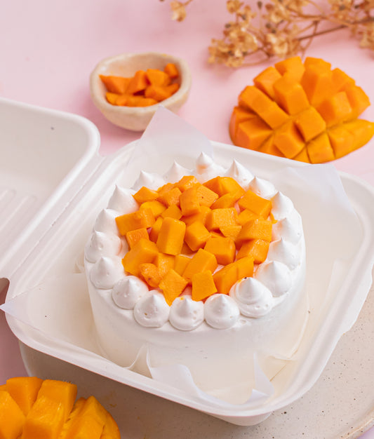 Mango & Cream Lunchbox Cake
