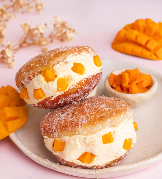 Mango & Cream Doughnuts
