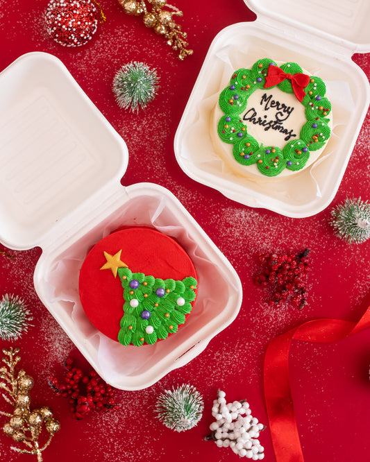 Christmas Tree Lunchbox Cake