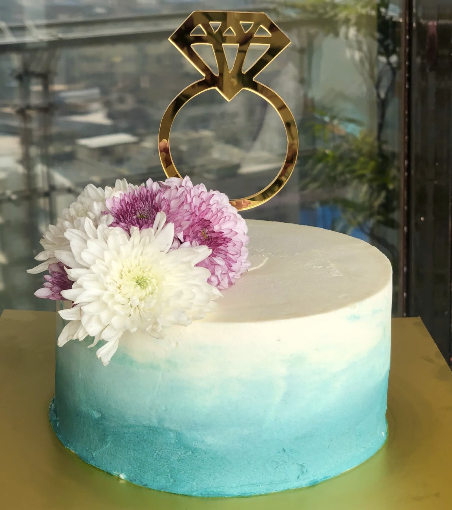 Fresh flower cake store